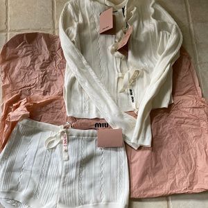 Brand new w/tags Miu Miu Saint Tropez Wool Outfit